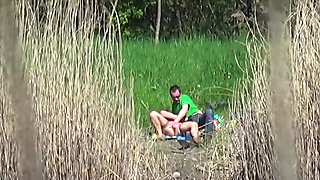 Couple fuck near the river