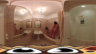 VR Porn Lesbian Girlfriend in the bath  Virtual Porn 360