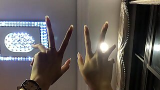 Long Natural Nails Light Show