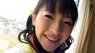 Skinny Jap girl Miku Fujisawa has the tiniest cameltow